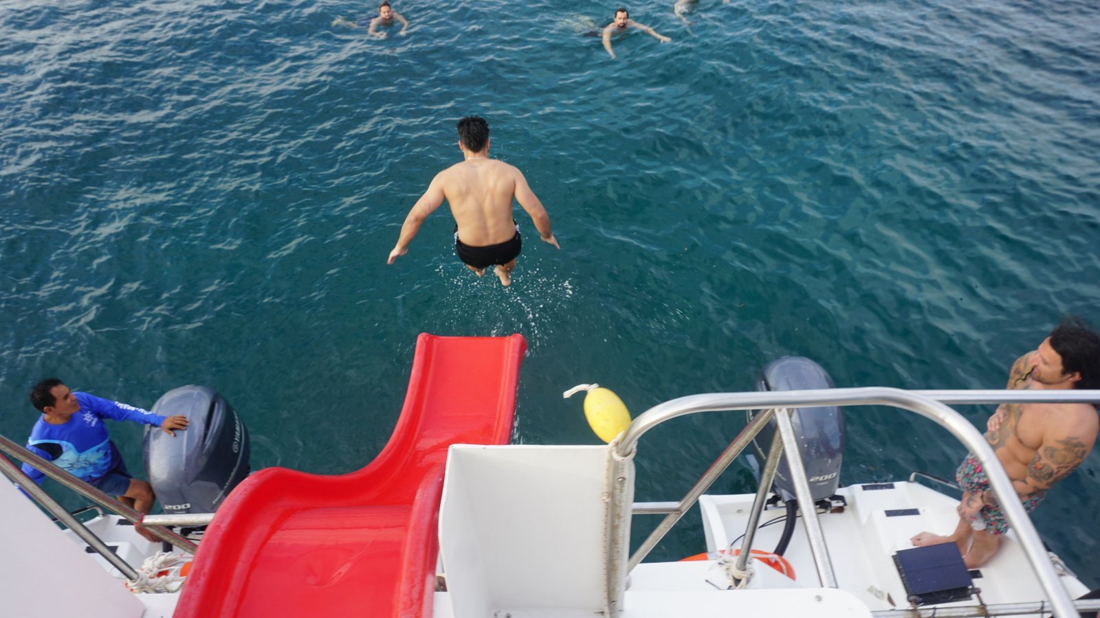 Guests enjoying the sail